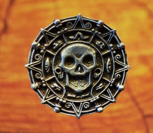 large skull buttons