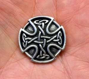 Celtic Cross Trinity Knot Pewter Buttons | Celtic Buttons | Medieval ...