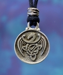 Celtic Wyvern Dragon Necklace Pendant| Celtic Jewelry | Dragon Jewelry