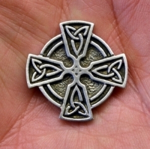 Celtic Cross Trinity Knot Pewter Buttons | Celtic Buttons | Medieval ...