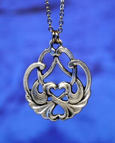 Art nouveau jewelry bird