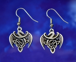 Dragon Earrings Renaissance Faire Earrings Silver Dragon Jewelry -   Norway